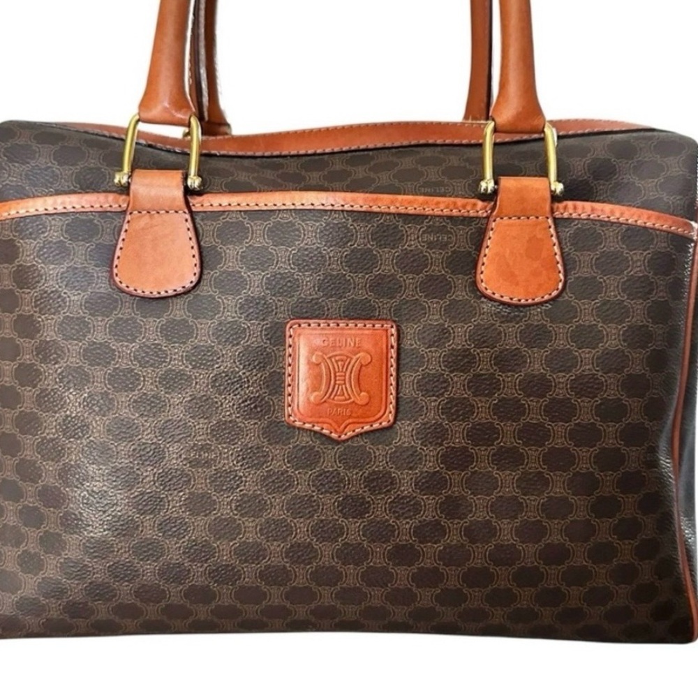💯 Authentic Celine Brown and Tan Satchel - Picture 8 of 14